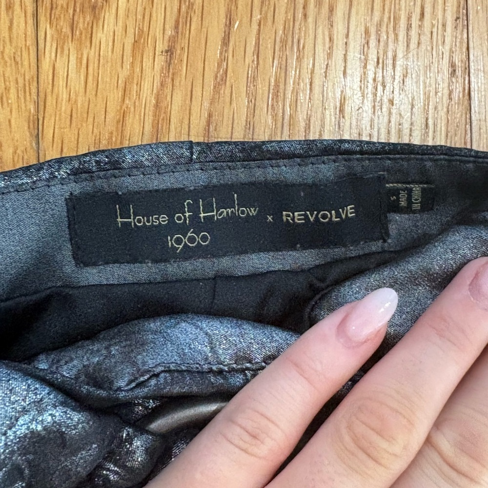 House of Harlow 1960 Iridescent Black Mini Skirt - Picture 3 of 5